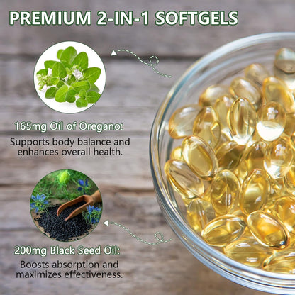 Oil Of Oregano With Black Seed Oil